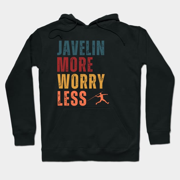 Javelin More Worry Less Hoodie by footballomatic